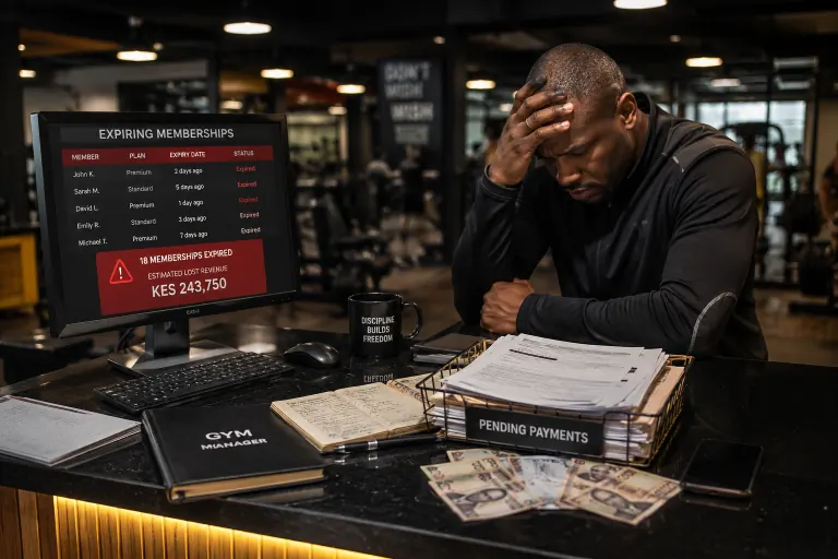 Gym revenue lost through missed renewals