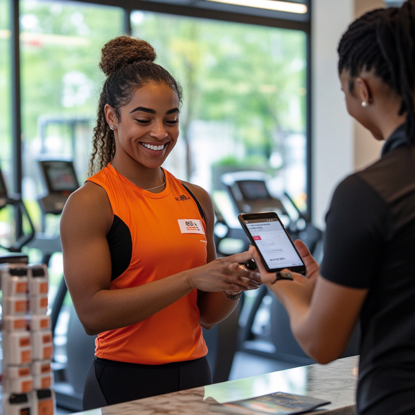 Gym member check-in options inside GymGrid